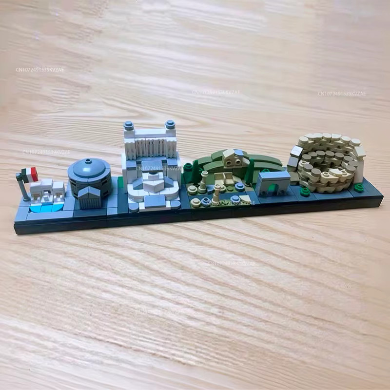 Garno MOC Stadt Skyline Architektur Italien Rom, Bausteine, Modell Spielzeug - Bild 3