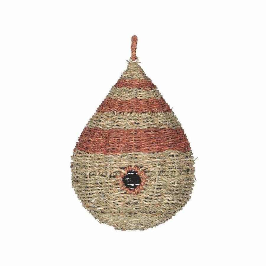 House of Nature Vogelhaus Omas rot mit Streifen zum Aufhängen, Höhe: 27 cm - Bild 1