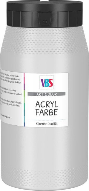 VBS Acrylfarbe Silber, 500 ml - Bild 1