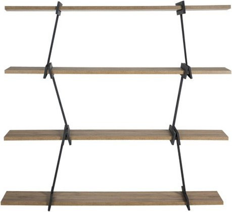 PHOENIX Regal Babylon aus Holz in Schwarz, B/H/T: 120 x 132 x 30 cm - Bild 1