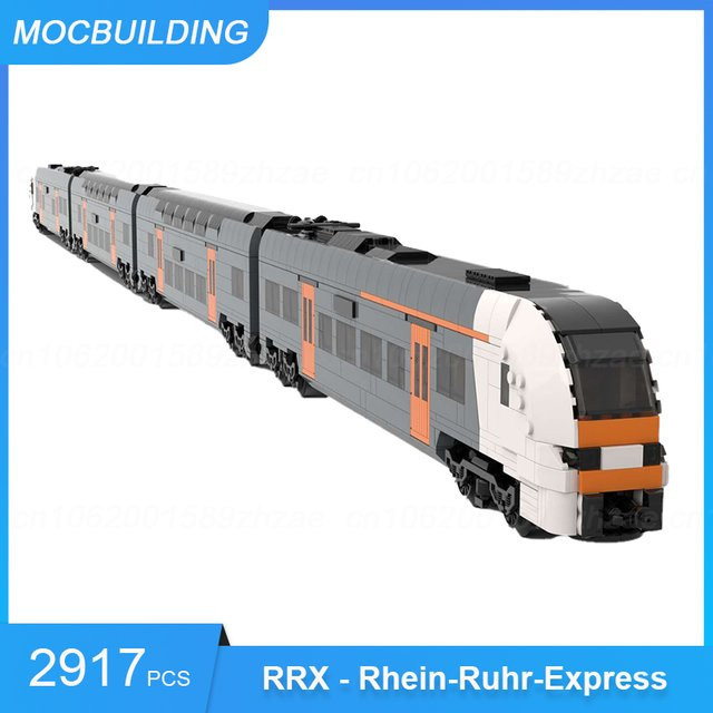 MOCBUILDING RRX - Rhein-Ruhr-Express Zugmodell, Bausteine, 2917 Teile - Bild 1