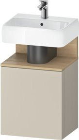 Duravit Waschtischunterschrank Qatego, Farbe Taupe Matt, B/T/H: 44 x 35 x 64,5 cm - Bild 1