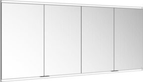 Keuco Spiegelschrank Royal Modular 2.0 in Weiß und Silber mit 4 Drehtüren, integrierter LED-Beleuchtung und Sensor-Schalter, B/H/T: 180 x 70 x 16 cm - Bild 1
