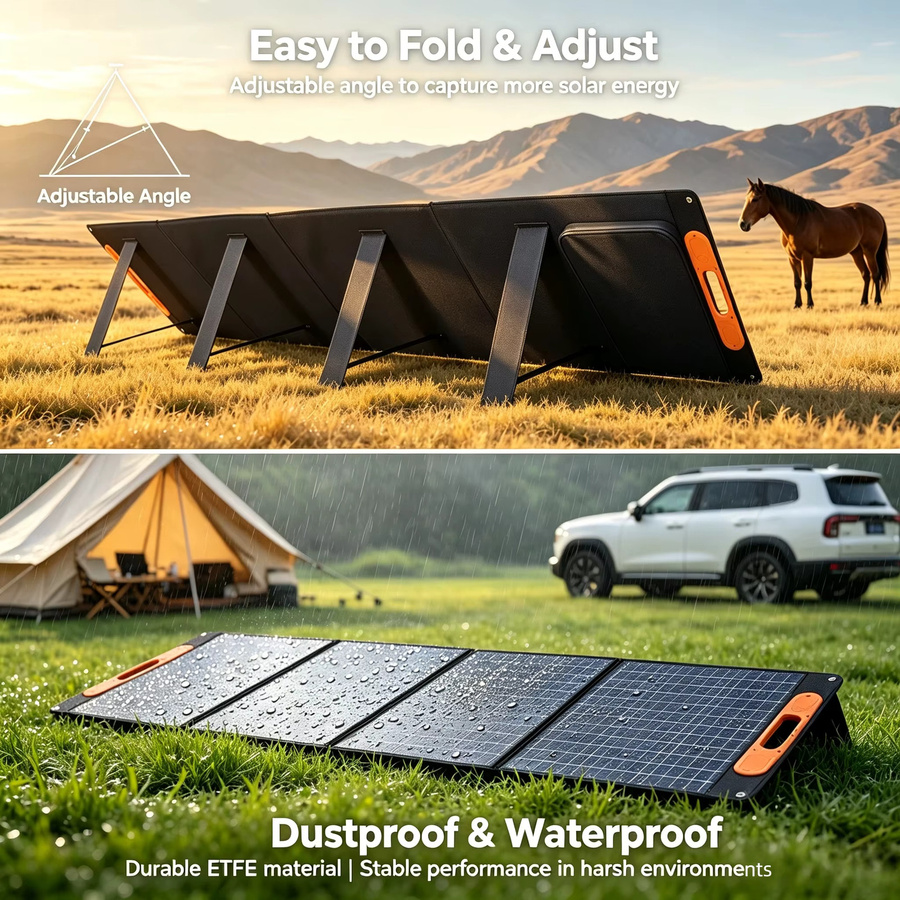 JINGYANGPV Faltbares Solarmodul 180W Wasserdichtes Solarladegerät für Camping und Wohnmobil - Bild 6