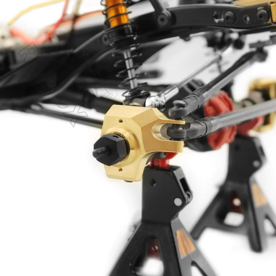 AR44 Messing Differentialabdeckung Achsschenkel Servos Halterung Gegengewicht, Metall, Zubehör - Bild 2