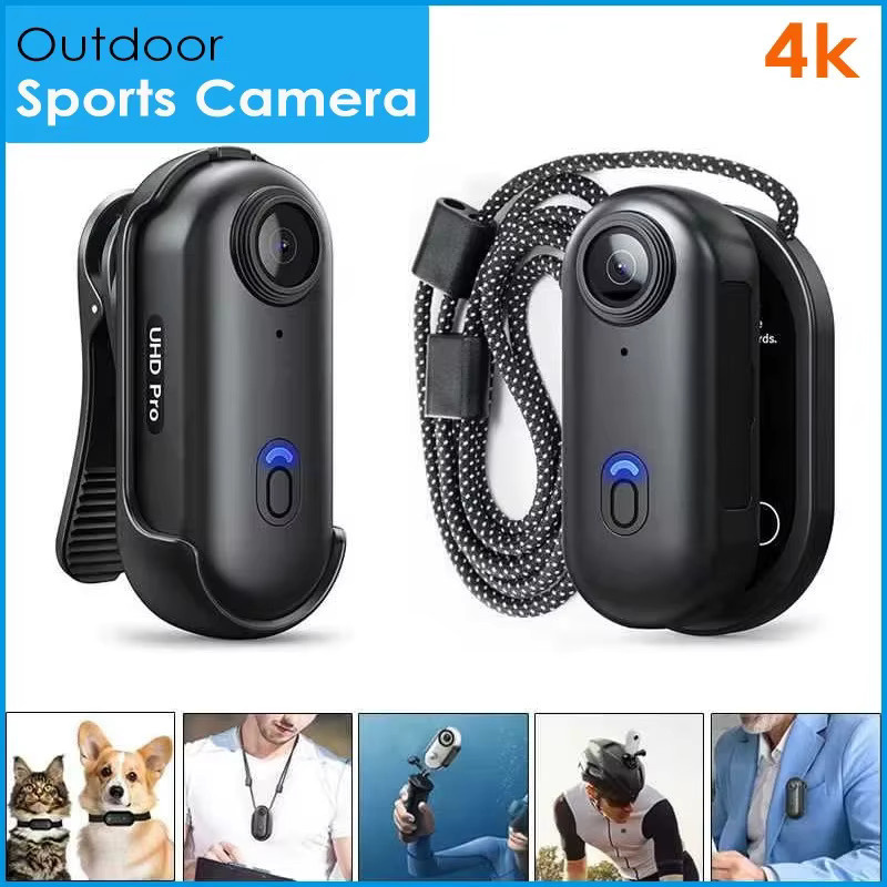 JETO 4K Action Kamera mit WIFI, Wasserdichte Mini Sport Kamera für Motorrad, Fahrrad und Helm, in Schwarz oder Weiß - Bild 6
