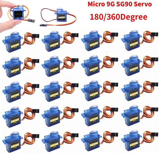 APWIKOGER SG90 Servomotor Micro 9G 180/360 Grad, Kit, 1-100 Stück - Bild 1