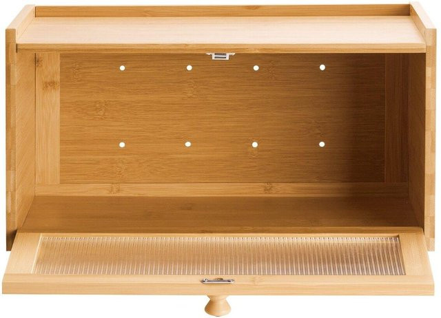 Brotkasten aus Bambus und Acryl von Buying Solutions, MB in Braun, B/T/H: 40,0 x 25,0 x 22,0 cm - Bild 1