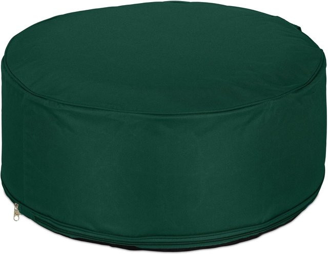 Aufblasbarer Relaxdays Hocker in Grün aus Polyester/PVC - Bild 1