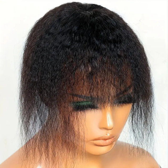 YYONG Echthaar Topper, gerade, schwarz, mit Pony, Damen - Bild 1