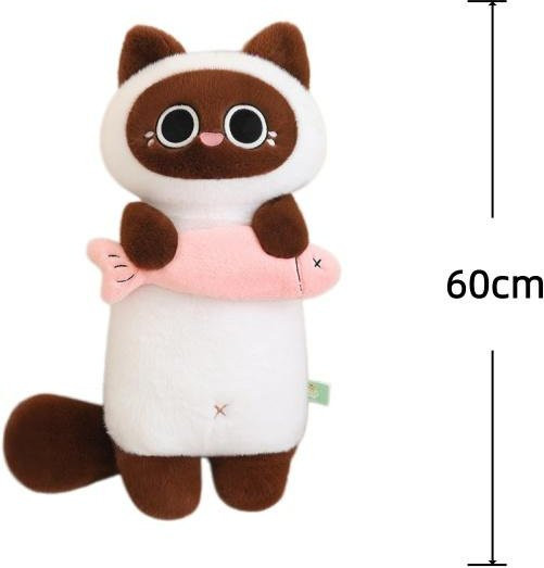 Yiran toy Katzen-Kuschelkissen, Plüschtiere, Weiß - Bild 1
