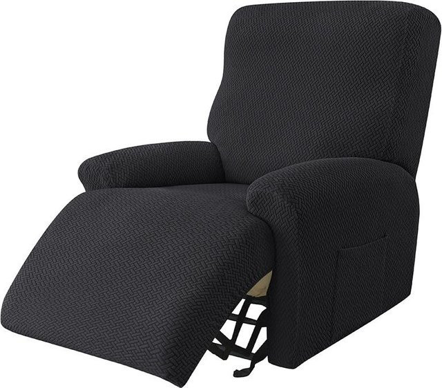 Rutschfester Sesselbezug aus Jacquard-Polyester in Grau für deinen Liegesessel oder dein Sofa - Bild 1