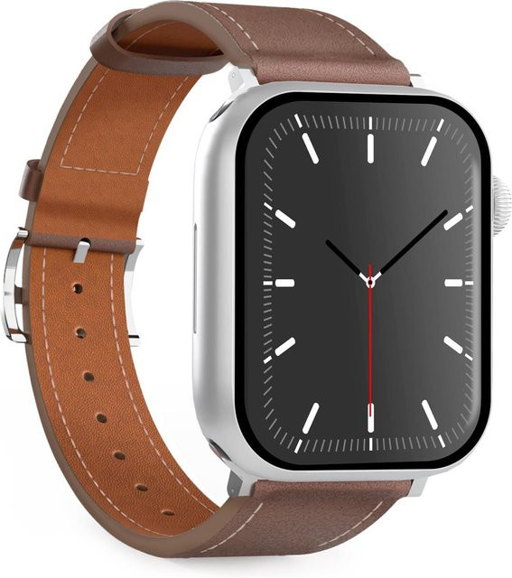 Puro Uhrenarmband Leder, Braun, Unisex, 38-49mm - Bild 1