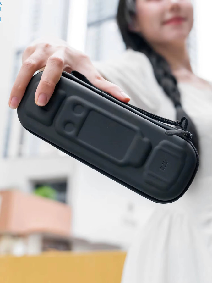 JJC Pocket 3 Tragetasche für DJI Osmo Pocket 4 und 3, kompakte Aufbewahrungstasche mit Karabiner, Schwarz - Bild 7