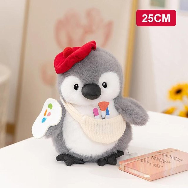 Pinguin Plüschtier Koch Maler, Plüsch / Textil, 25cm, ab 14 Jahre - Bild 1