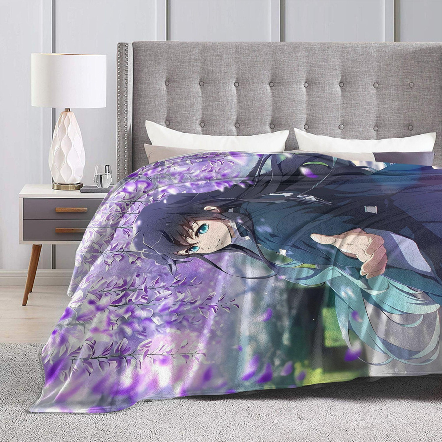 Muichiro Tokito Anime Plüschdecke aus Flanell, Multicolor, B: 75 cm, B: 90 cm - Bild 5