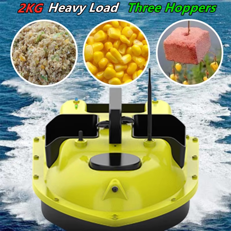 Tccicadas RC Köderboot, mit GPS-Positionierung, Sonar Fischfinder, Drei Futterbehälter, Wasserdichtes RC-Boot - Bild 3