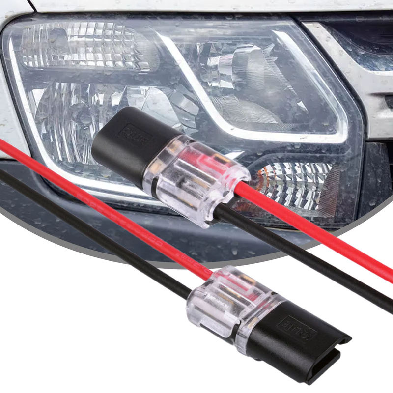 10 Stück H-Typ Kabelstecker 2-Draht-Steckverbinder mit Verriegelung wasserdicht und lötfreier Schnellverdrahtung - Bild 3