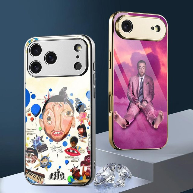 M-Mac M-Miller Star Handyhülle für iPhone 17 16 15 14 13 12 Pro Max Plus mit galvanisiertem Metall-Stoßfänger in Multicolour - Bild 1