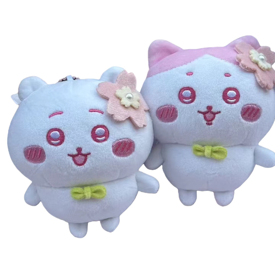 Bandai Sakura Jiyis Hachiware Pink Collection Plüsch-Schlüsselanhänger, 10cm, Rosa / Pink - Bild 3