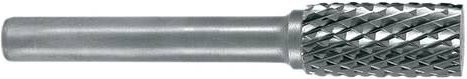 Exact 72215 Frässtift Hartmetall Zylinder in Silber, Länge: 65 mm, Schaftdurchmesser: 6 mm - Bild 1