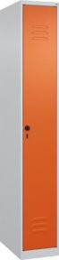 C+P Spind Classic PLUS Spind mit 1 Abteil und Sicherheits-Drehriegel in Lichtgrau, H x B x T: 185 x 30 x 50 cm - Bild 1