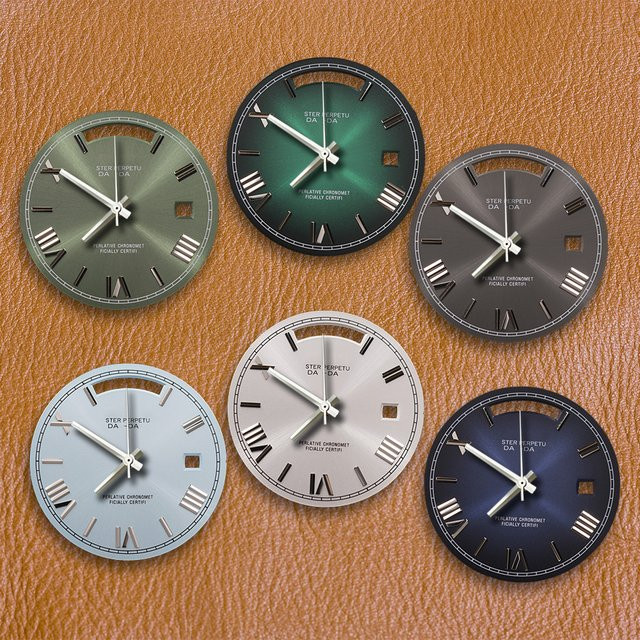 CHUNMAO Uhrenmodifikationszubehör, 31mm, Schwarzes Sunray-Zifferblatt - Bild 1
