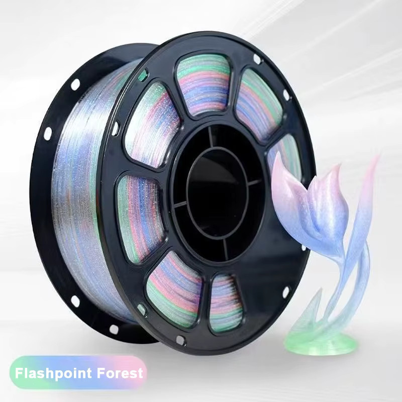3D Maliang PLA Crystal Sparkle Forest Filament Regenbogen Multicolour 1,75 mm - Bild 2