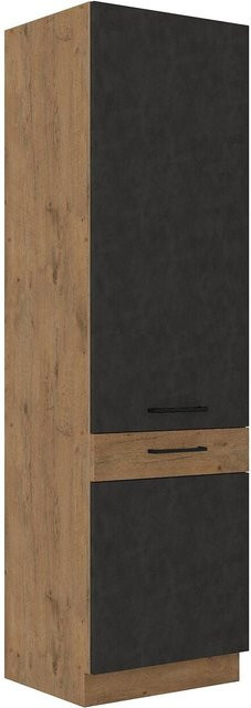 Vigo Hochschrank Lancelot Matera in Eiche und Grau mit einer Breite: 60 cm - Bild 1