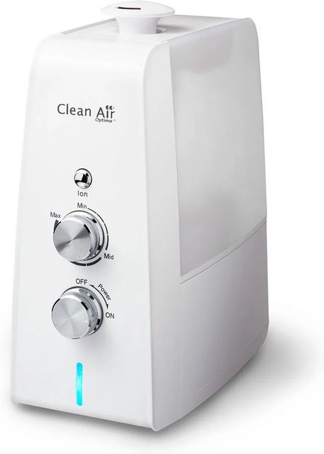 Clean Air Optima CA602 Ultraschall Luftbefeuchter mit Ionisator und Aromazerstäuber in Weiß/Transparent für Räume bis zu 35m² - Bild 1