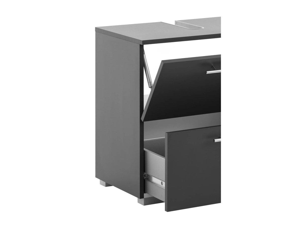 Waschbeckenunterschrank Carlos von SCHILDMEYER in Anthrazit, B/H/T: 80,0 x 59,1 x 35,0 cm - Bild 3