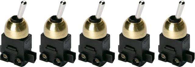 Orion Lightstyle Einbau-Kippschalter in Gold, 5er Set - Bild 1