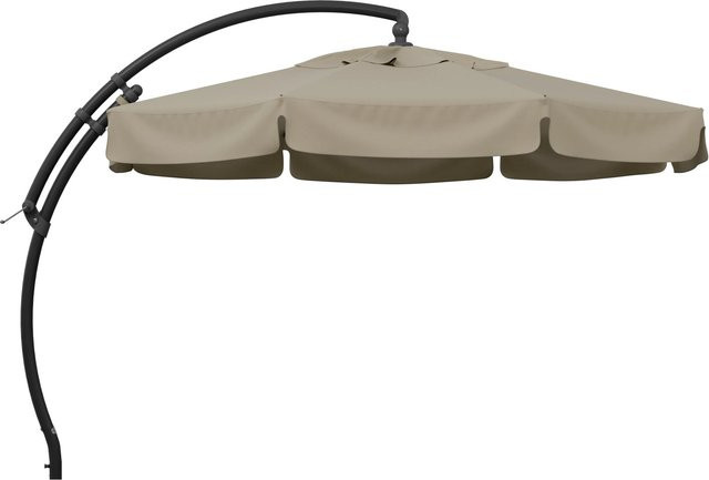 Sun Garden Ampelschirm Easy Sun aus Aluminium in Beige meliert mit Drehfunktion und UV 80 Schutz, B/H: 350 x 305 cm - Bild 1
