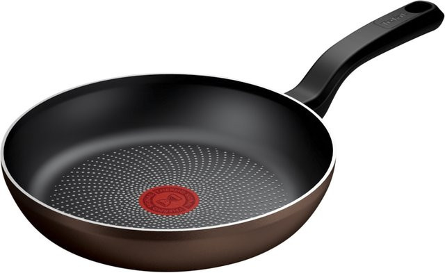 Tefal Aluminium-Bratpfanne Light Cook H0590453 mit Antihaftbeschichtung, Durchmesser: 24 cm, Schwarz/Braun - Bild 1