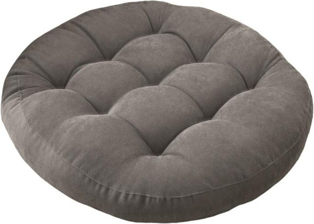 Rundes Tatami Bodensitzkissen für Erwachsene und Kinder, dicke Sitzmatte mit EPS-Polystyrol-Kügelchen, Durchmesser: 55 cm - Bild 1