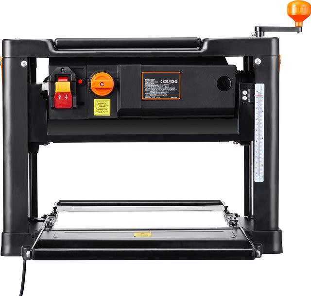 SucceBuy Elektrische Tischhobelmaschine 13 Zoll in Schwarz mit 3 Messern, 2000 W und 2 Geschwindigkeiten für die Holzbearbeitung - Bild 1