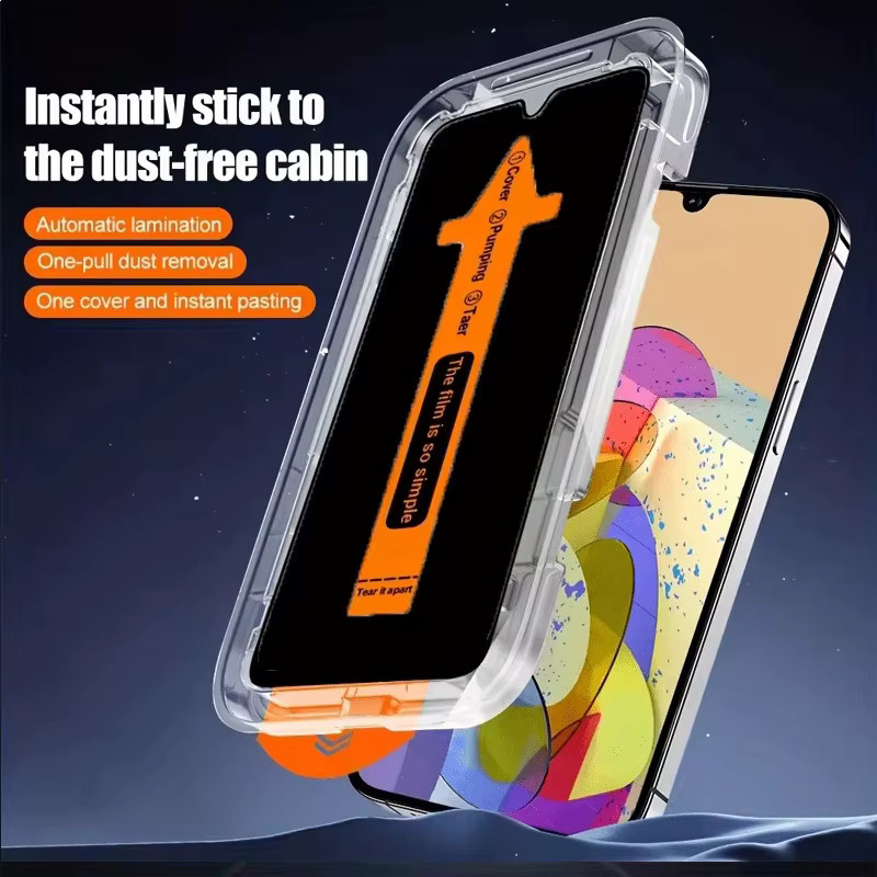 Xiaomi Anti-Spy Displayschutzglas mit Privatsphäre-Schutz für verschiedene Modelle, staubfrei einbaubar, transparent - Bild 3