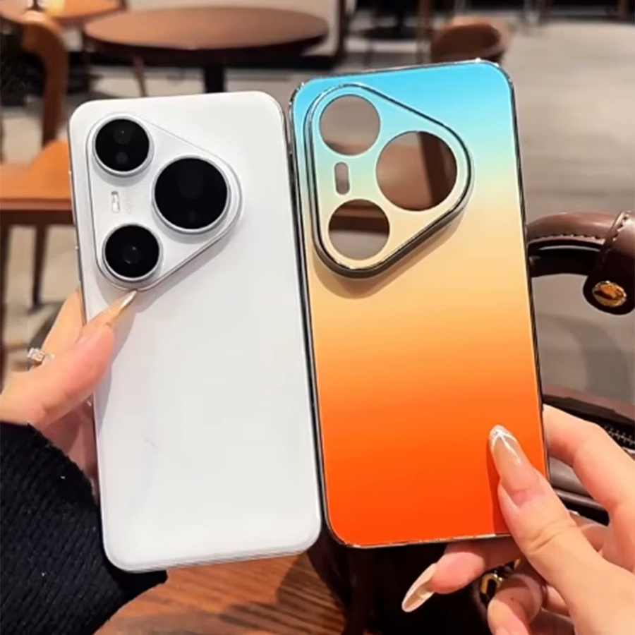 Original Gradient Instantly Change Case für Huawei Pura 90 Pro Max Pura 80 Pura 70 Mate 80 70 Pro mit Kristall-Linsenschutz und Matt-Hülle in Multicolour - Bild 2