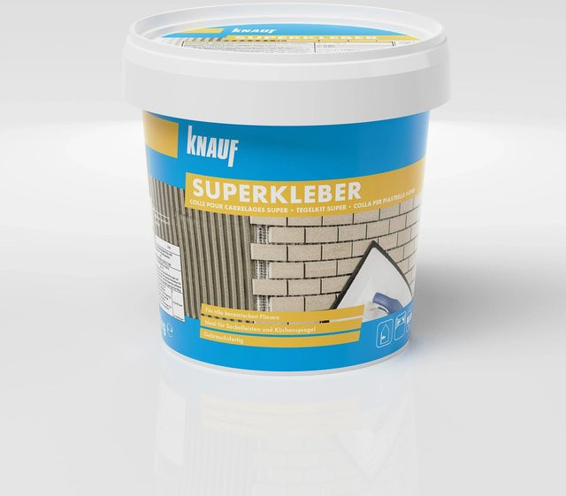 Knauf Fliesenkleber Dispersion Grau, flexibel, 1 kg - Bild 1