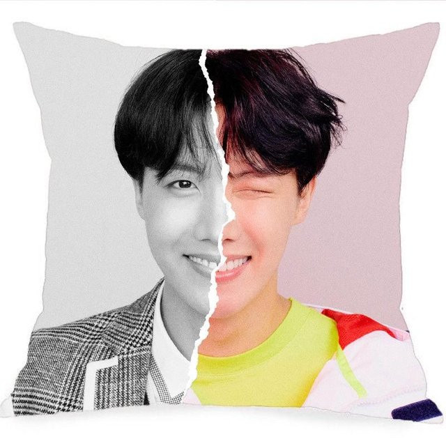 Bangtan Boys BTS Kissenbezug Face Yourself J-HOPE Pink Pfirsichhaut 45 x 45 cm - Bild 1