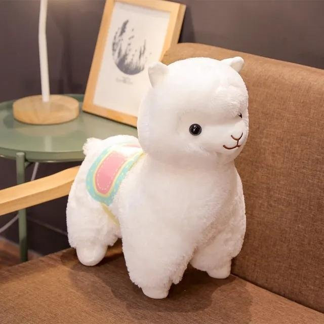 Yiran toy Alpaka-Plüschtier, Lila Rosa Weiß, 50cm - Bild 1