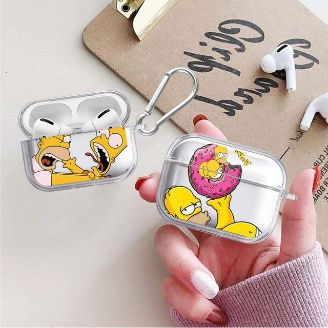 The Simpsons Kopfhörer-Schutzhülle für AirPods Pro, transparent - Bild 1