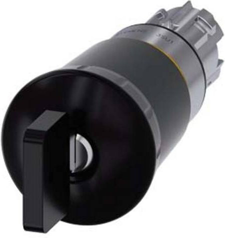 Siemens Pilzdrucktaster 3SU1050-1HU10-0AA0 in Schwarz aus Metall - Bild 1