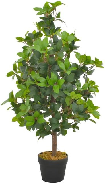 furnicato Künstlicher Lorbeerbaum mit Topf in Grün, Höhe: 90 cm - Bild 1