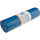 Deiss PREMIUM PLUS Abfallsäcke aus Recycling-LDPE, blau, 70 Liter, B: 57,5 cm, H: 100 cm, 250 Stück - Bild 1