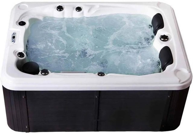 Home Deluxe Outdoor Whirlpool Beach Pure in Dunkelgrau-Weiß B/T/H: 210 x 155 x 83 cm - Bild 1