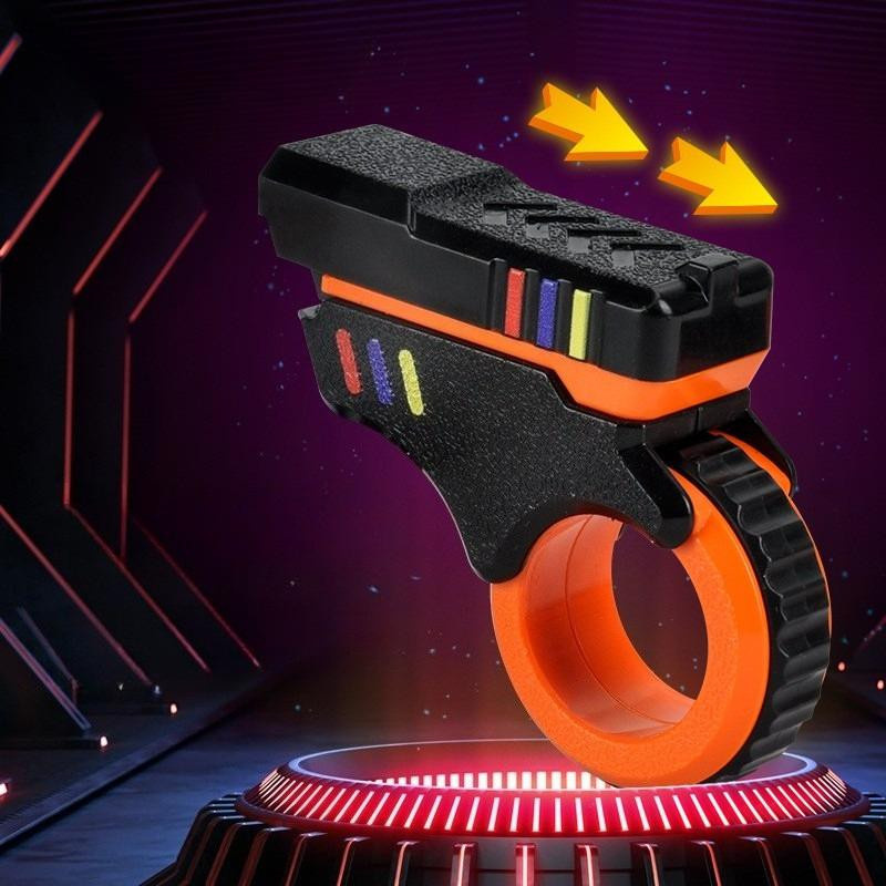 IYUEQIANLI Drehbare Finger-Schieber Fidget Spielzeug orange - Bild 3