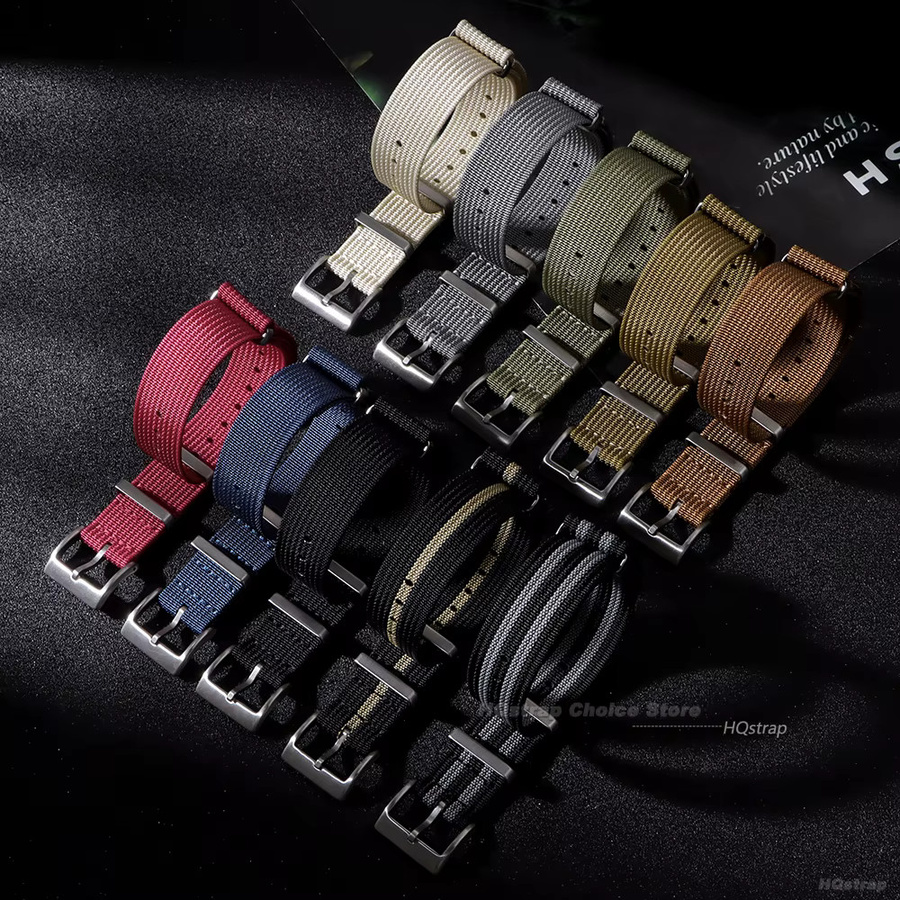 HQstrap Uhrenarmband Nylon, Edelstahl, Unisex - Bild 2