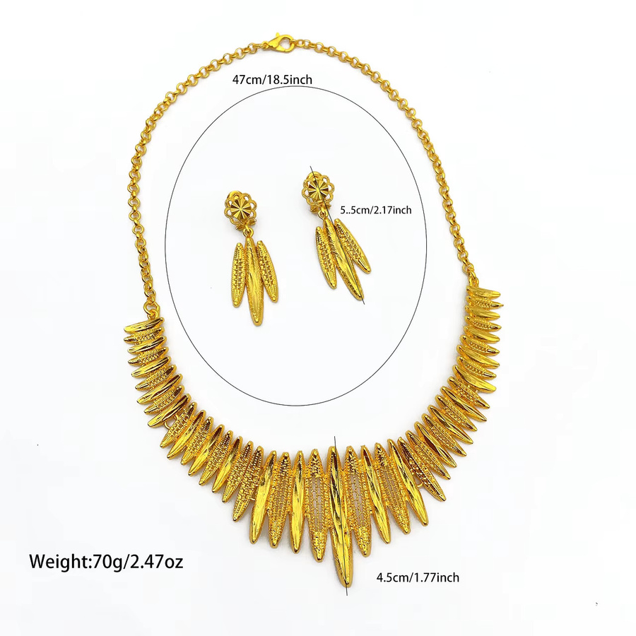 ANIID Schmuck-Set Halskette, Ohrringe, Gold, Damen - Bild 4