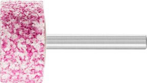 PFERD TOOLS STEEL Schleifstift Zylinder Pink Ø 32 x 16 mm Schaft-Ø 6 mm A24 für Stahl und Stahlguss - Bild 1